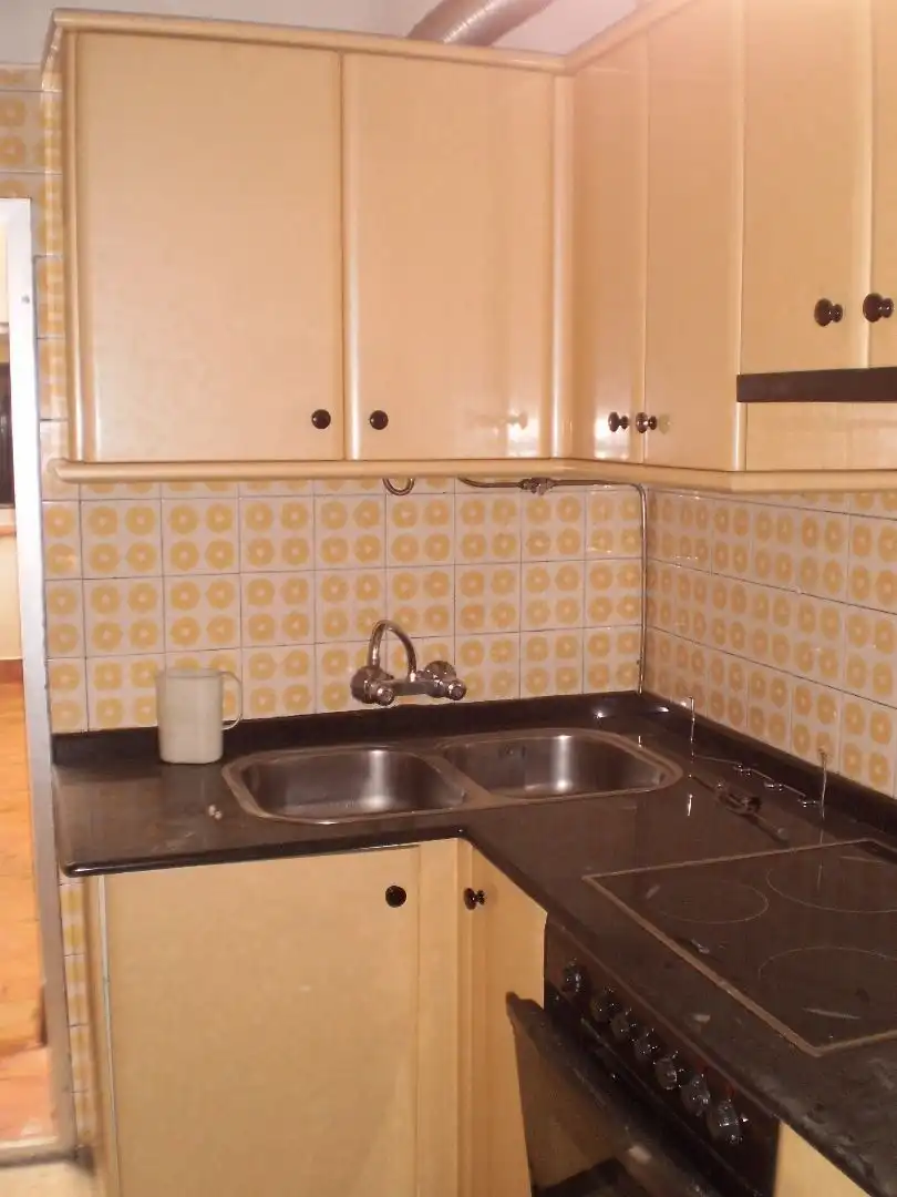 Cocina de Piso de alquiler en Santiago de Compostela  con Calefacción, Parquet y Amueblado