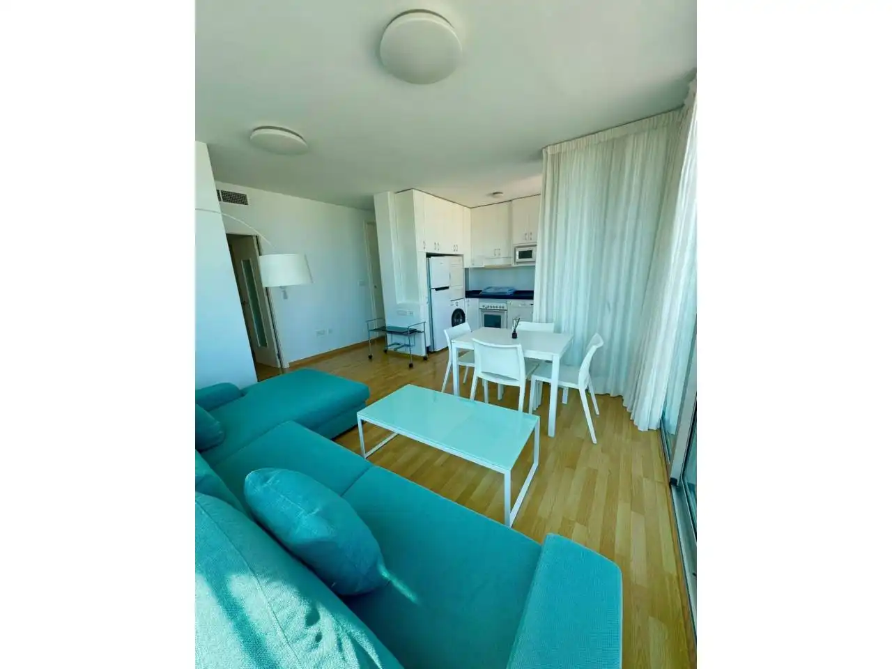 Sala de estar de Piso en venta en Cartagena con Amueblado y Balcón