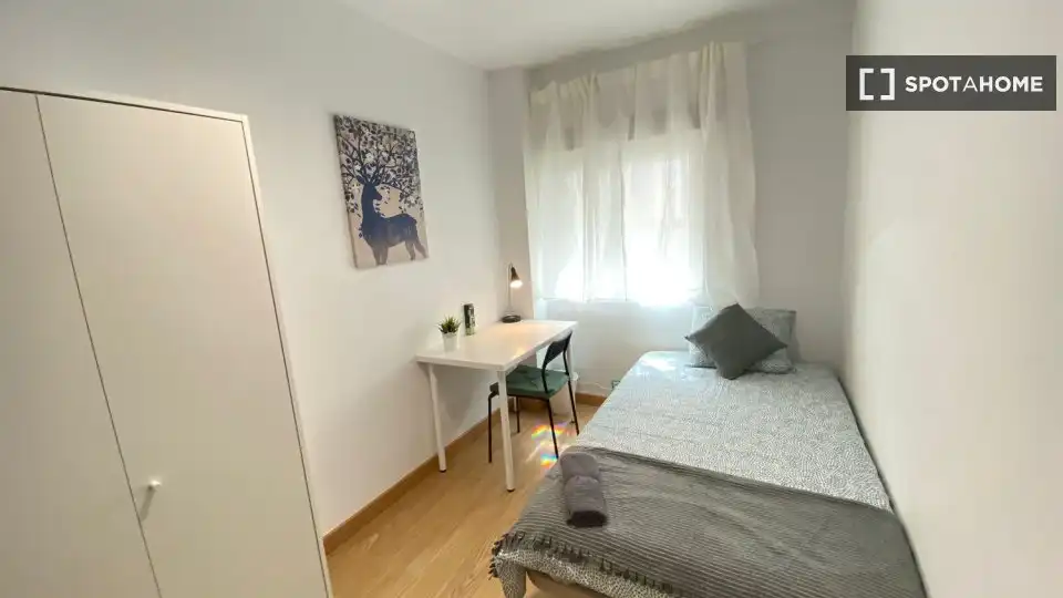 Habitación de Piso de alquiler en Madrid con Aire acondicionado, Calefacción y Amueblado