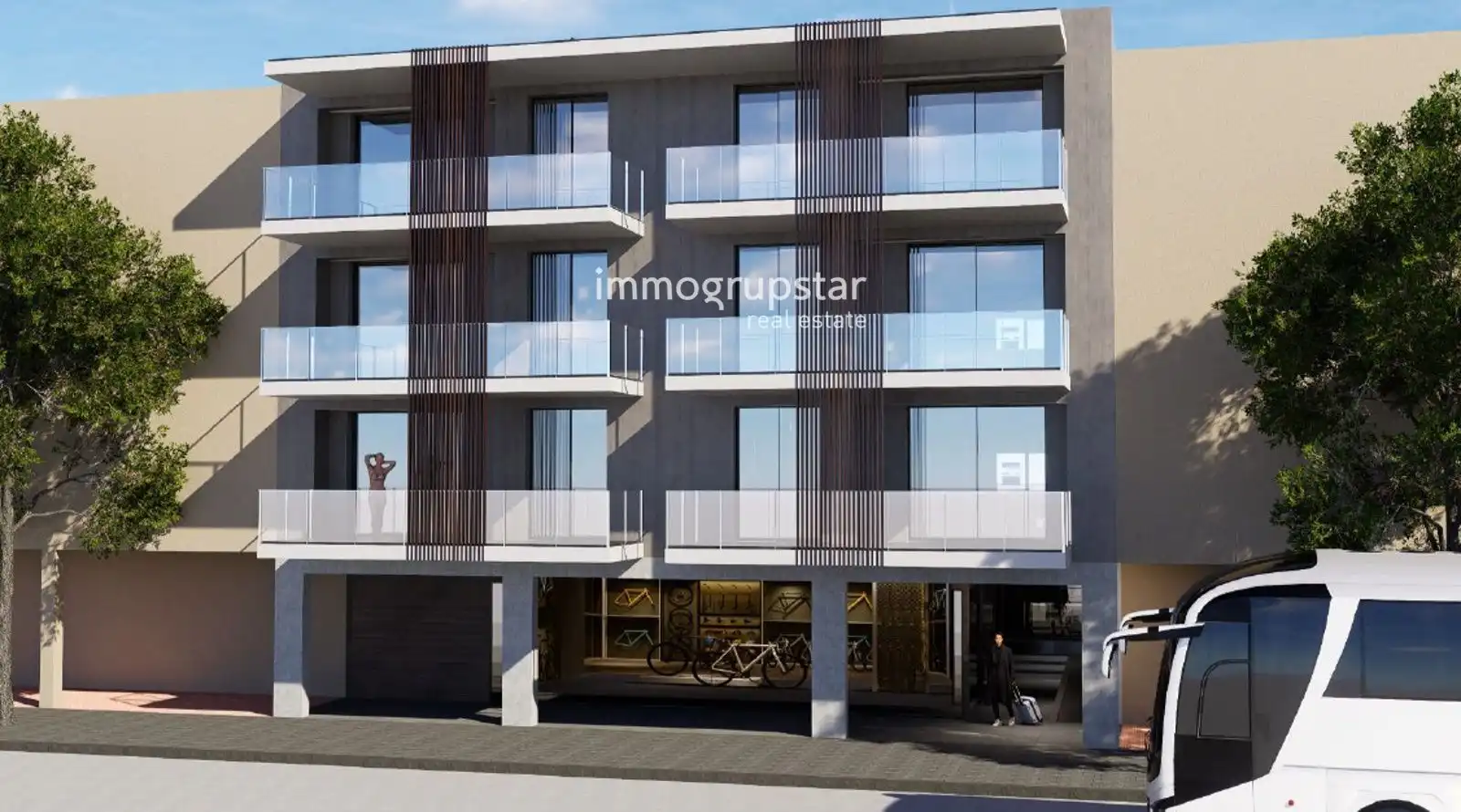 Exterior view of Flat for sale in Avinguda Catalunya