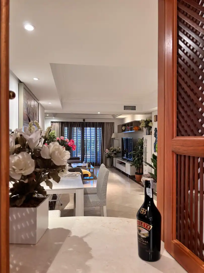 Living room of Apartments for sale in Estepona  with Air Conditioner, Private garden and Terrace