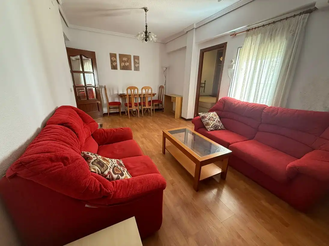 Living room of Flat for rent in Madrid  with Air Conditioner and Furnished