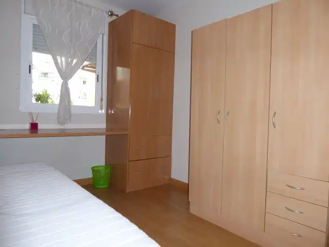 Schlafzimmer von Wohnung zur Miete in Málaga mit Klimaanlage, Terrasse und Möbliert