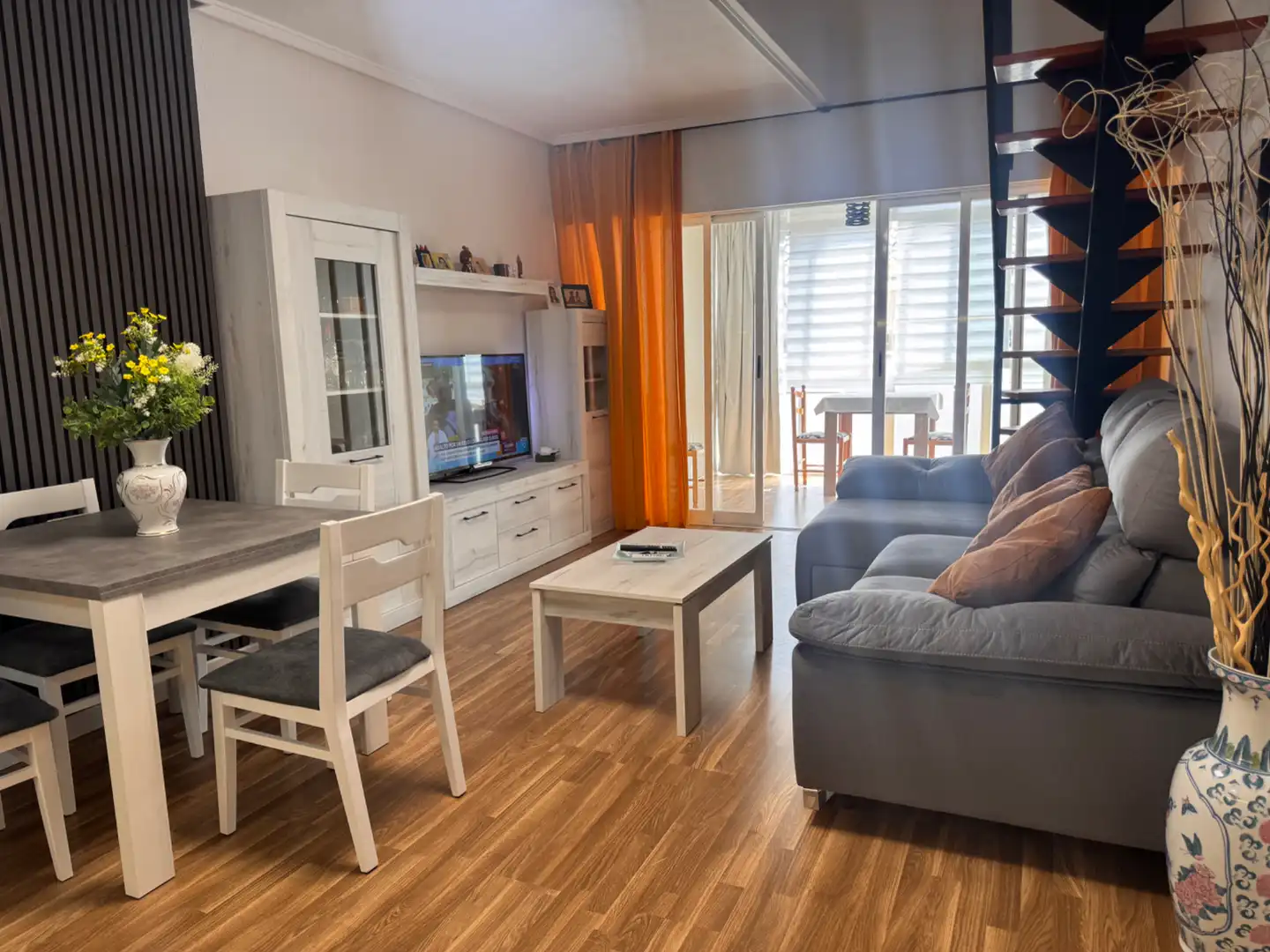 Living room of Duplexes for sale in Torrevieja  with Air Conditioner, Heating and Parquet flooring