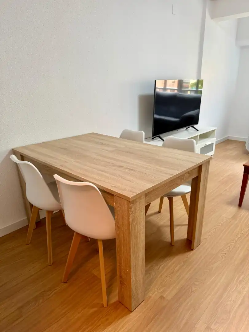 Dining room of Flat for rent in Valencia  with Air Conditioner, Furnished and Washing machine