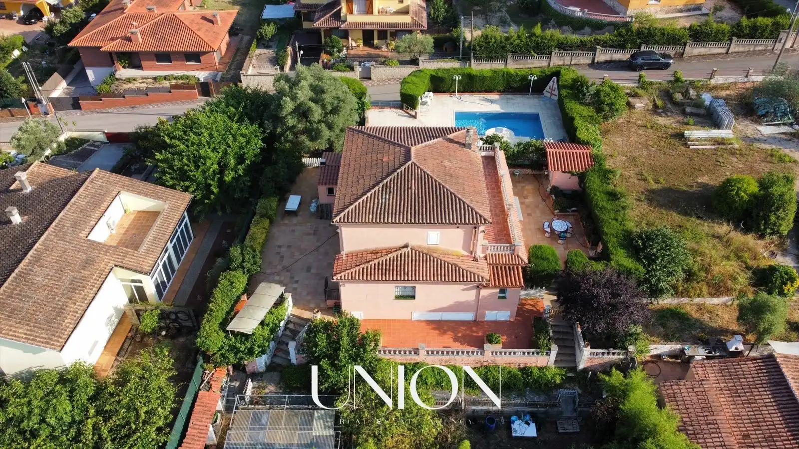 Vista exterior de Casa o xalet en venda en Caldes de Malavella amb Aire condicionat, Calefacció i Jardí privat