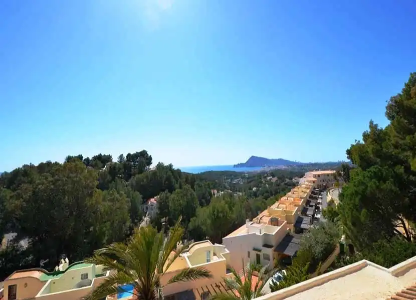 Vista exterior de Casa o chalet en venta en Altea con Aire acondicionado, Jardín privado y Terraza