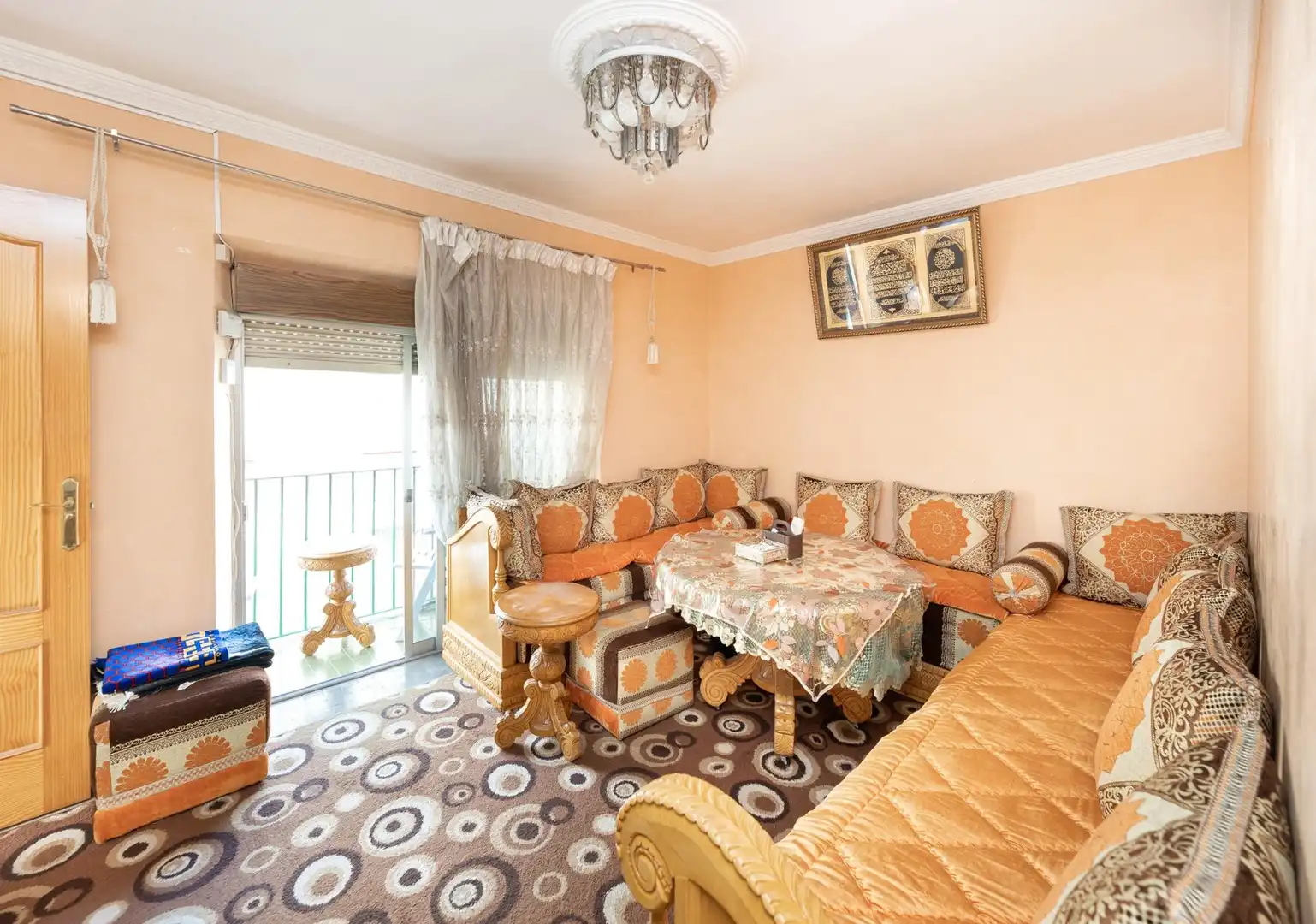 Living room of Flat for sale in  Granada Capital  with Air Conditioner, Terrace and Balcony