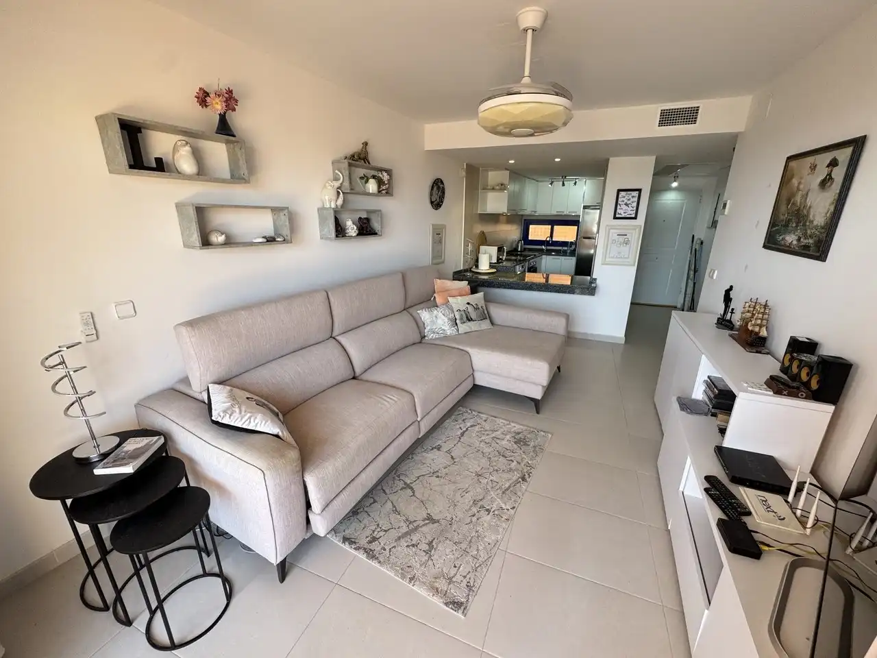 Sala de estar de Apartamento en venta en Mojácar con Aire acondicionado, Terraza y Piscina