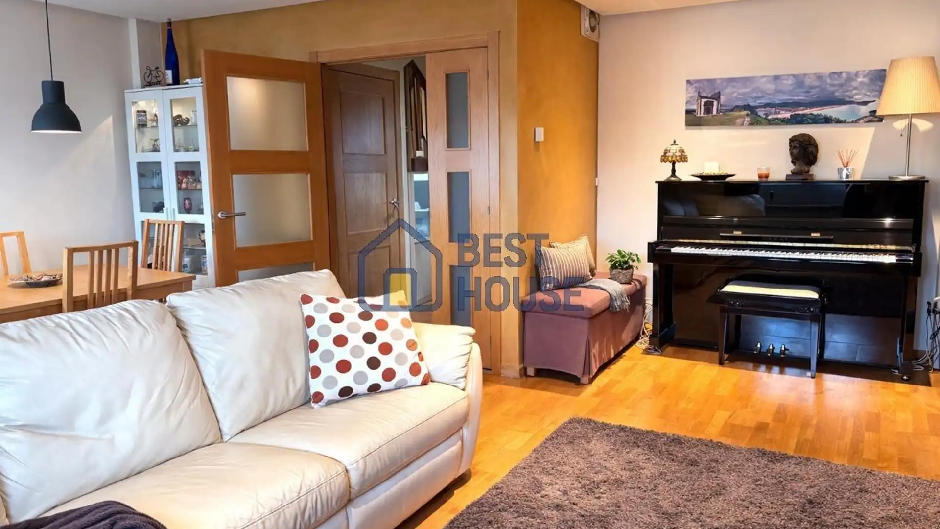 Living room of Single-family semi-detached for sale in San Andrés del Rabanedo  with Heating, Private garden and Terrace