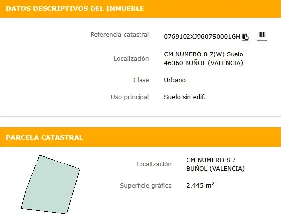 Industrial land for sale in Buñol