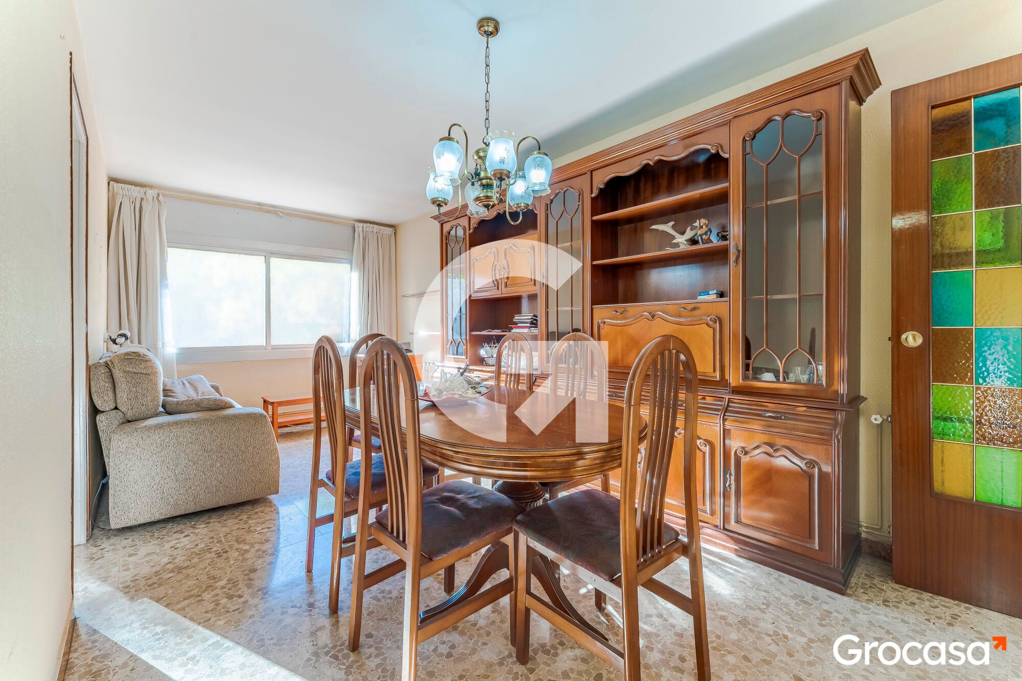 Dining room of Flat for sale in L'Hospitalet de Llobregat  with Air Conditioner, Heating and Terrace