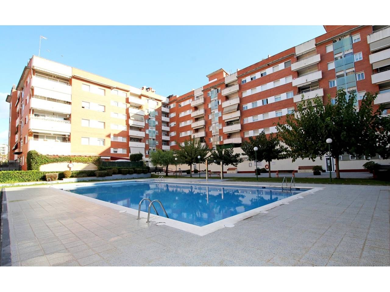 Swimming pool of Flat for sale in Lloret de Mar  with Heating, Terrace and Furnished