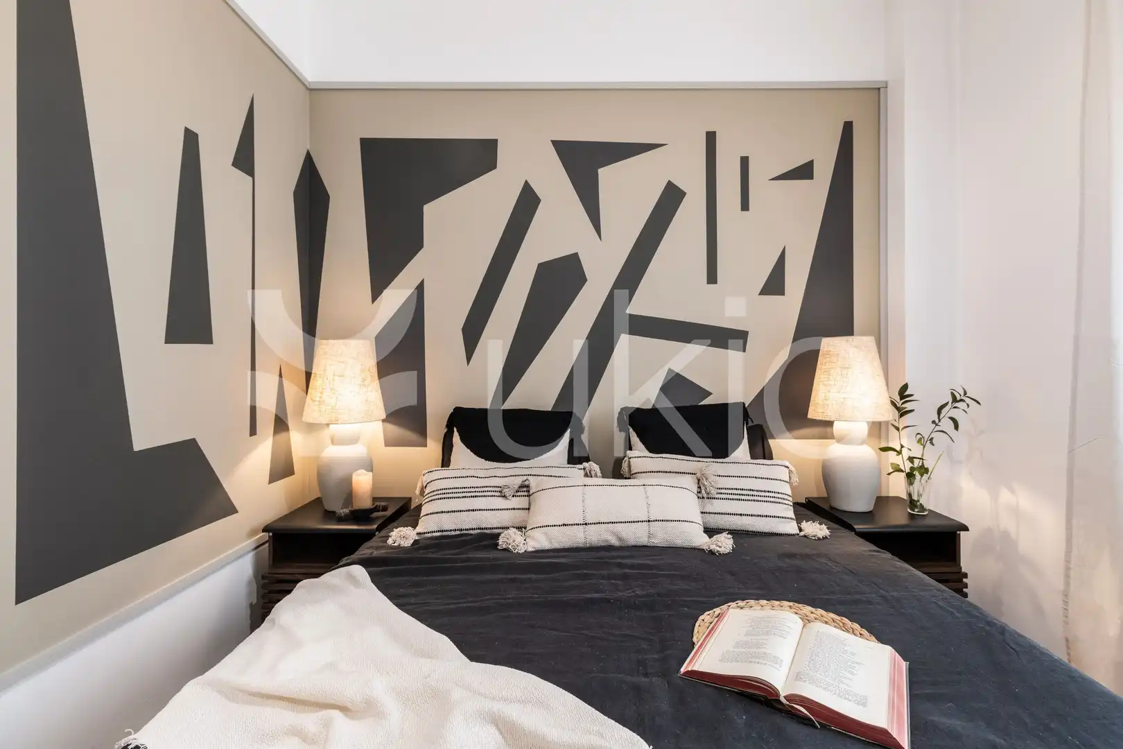 Schlafzimmer von Maisonette zur Miete in Madrid mit Klimaanlage, Heizung und Terrasse