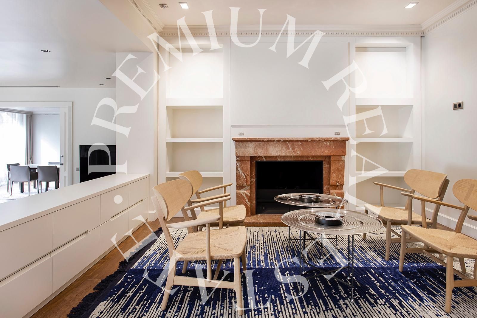 Sala d'estar de Pis en venda en  Barcelona Capital amb Aire condicionat, Calefacció i Parquet