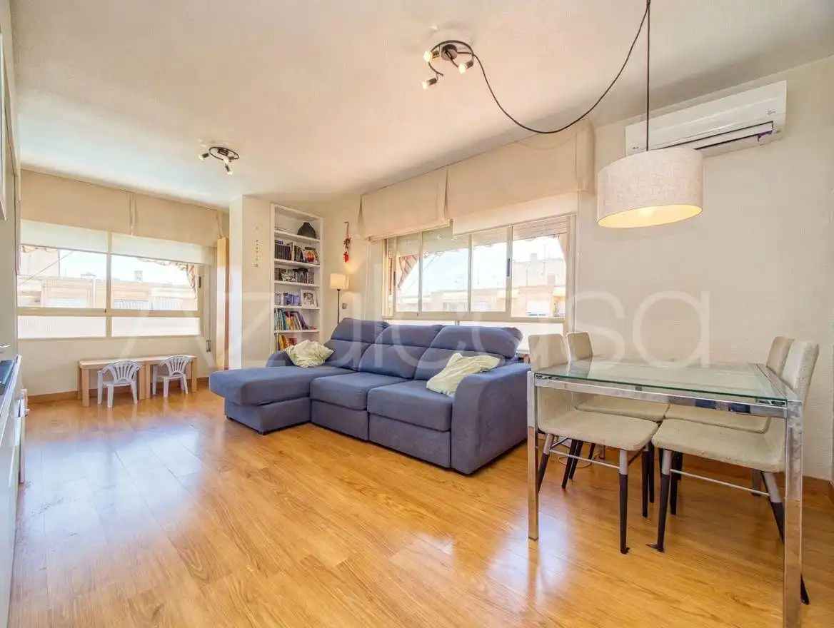 Wohnzimmer von Wohnung zum Verkauf in Sant Joan d'Alacant mit Klimaanlage, Terrasse und Gemeinschaftspool