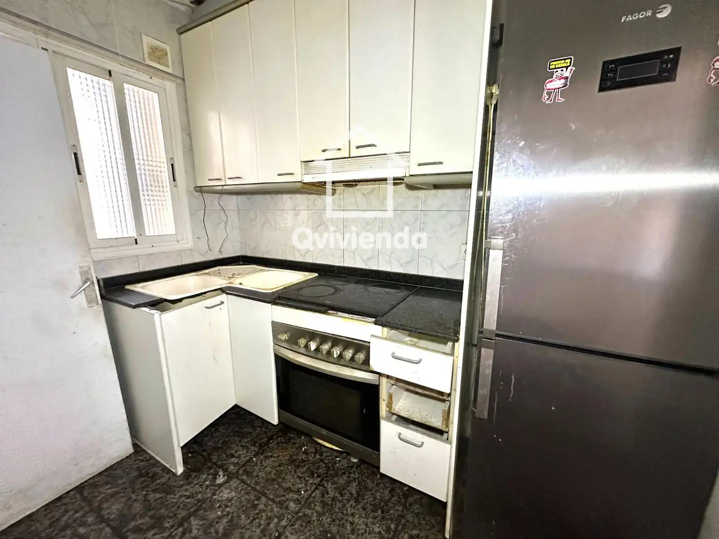 Cocina de Piso en venta en Sabadell con Terraza