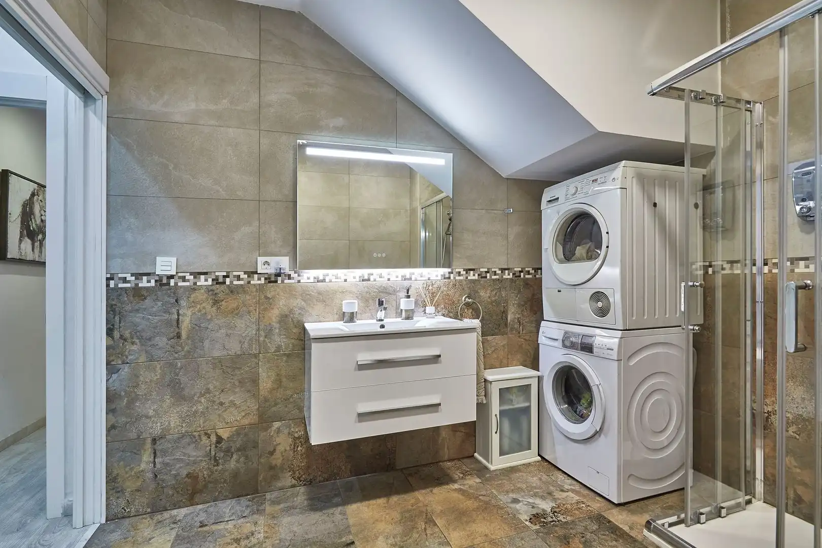 Baño de Casa adosada en venta en Terrassa con Aire acondicionado, Calefacción y Parquet
