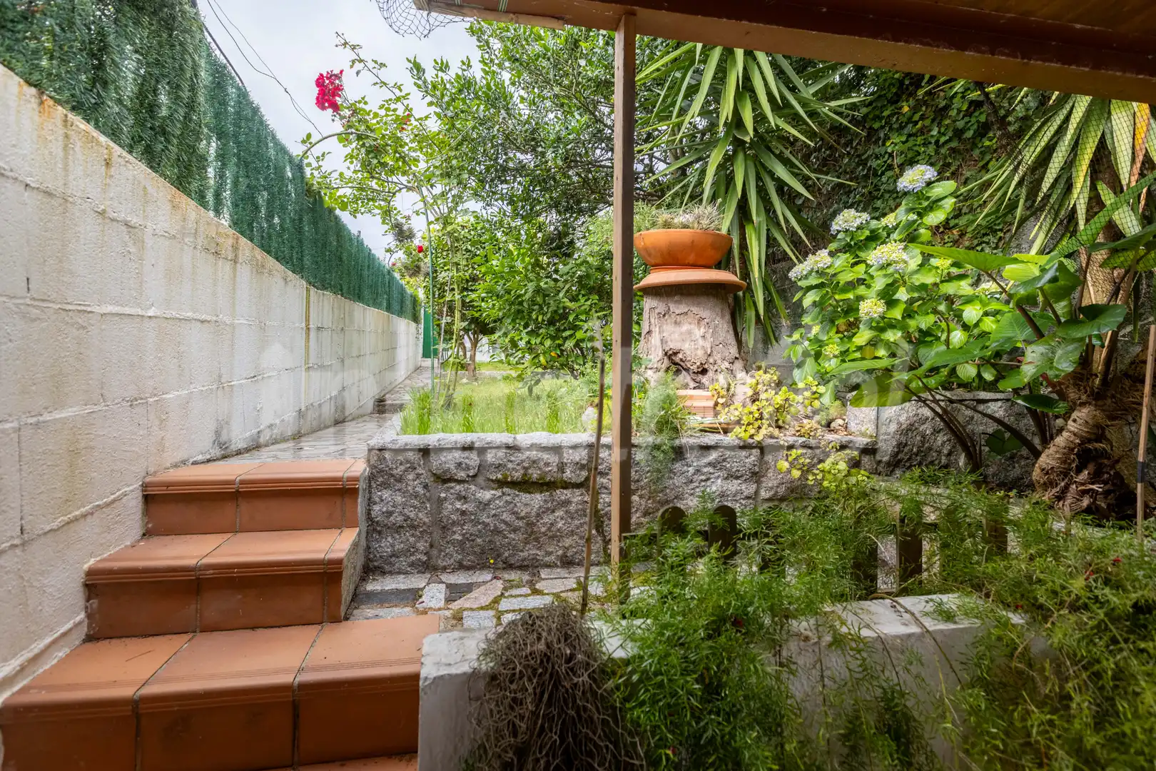 Garten von Wohnung zum Verkauf in Sanxenxo mit Privatgarten, Terrasse und Möbliert