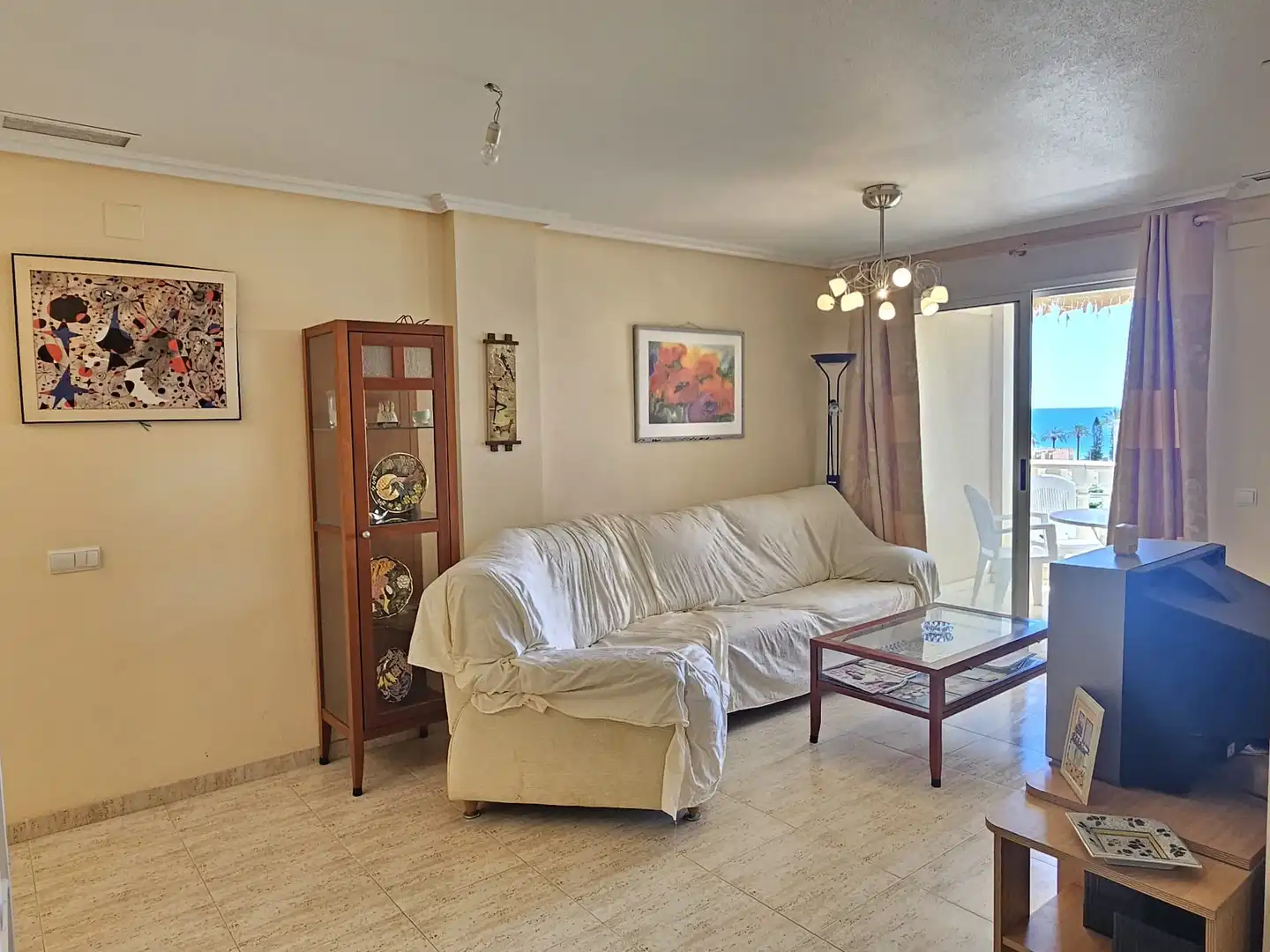 Living room of Flat for sale in Santa Pola  with Air Conditioner, Heating and Terrace
