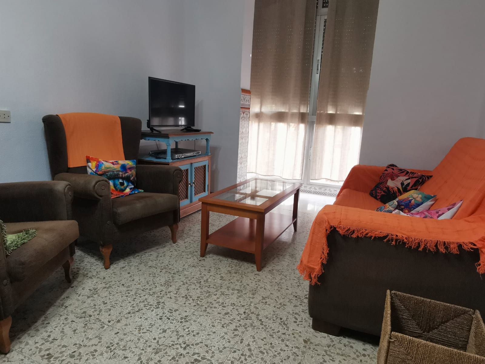 Sala d'estar de Pis de lloguer en Málaga Capital amb Moblat, Rentadora i TV