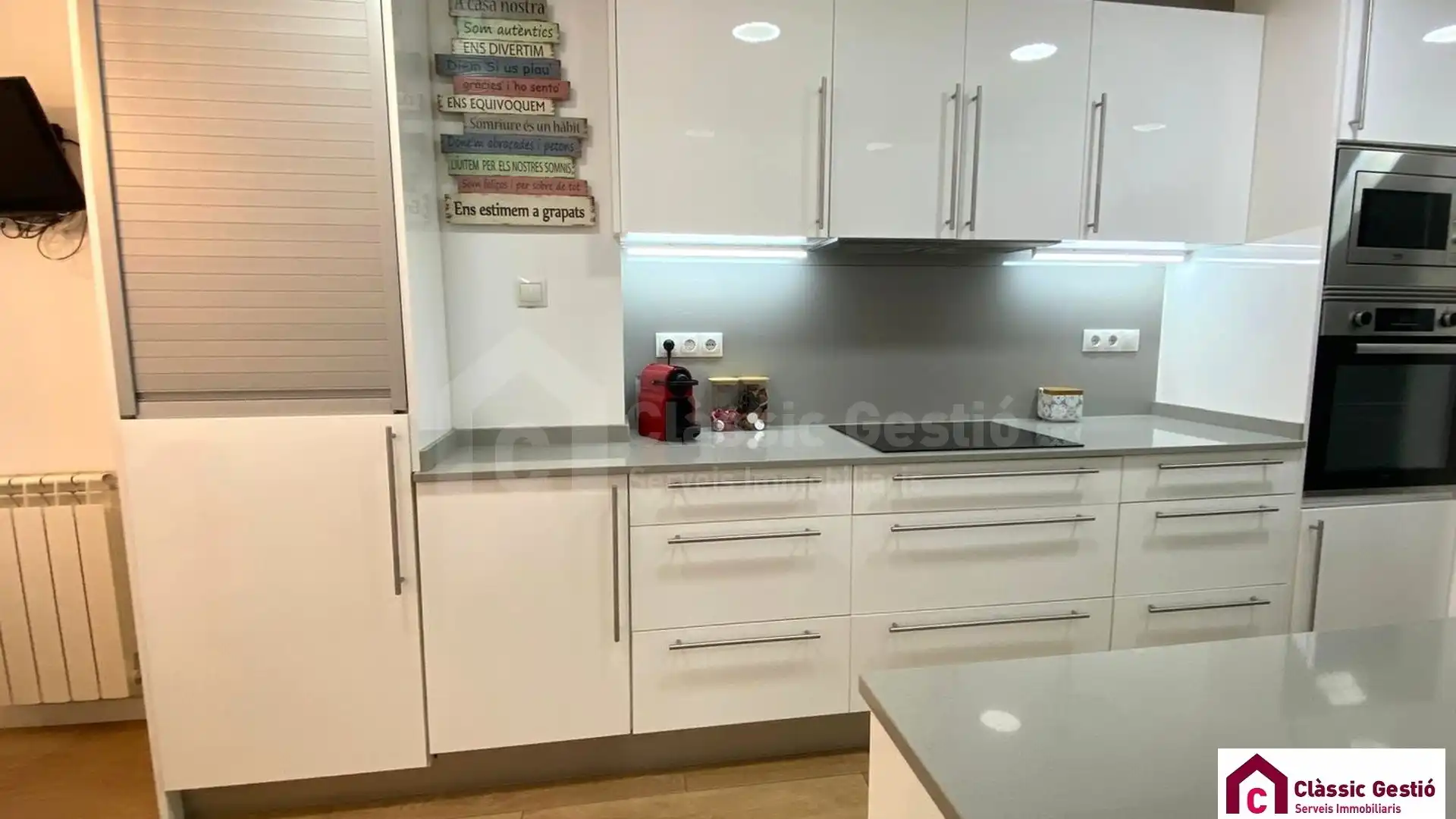 Kitchen of Flat for sale in Terrassa  with Air Conditioner, Heating and Balcony