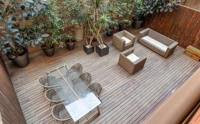 Terrace of Duplex for sale in  Barcelona Capital  with Air Conditioner, Private garden and Parquet flooring