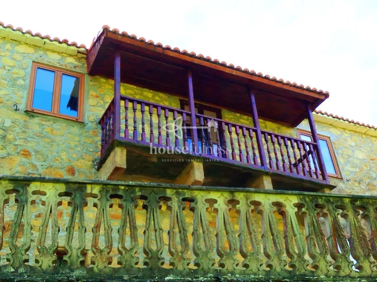 Balcony of Country homes for sale in Ferrol  with Heating, Private garden and Swimming Pool