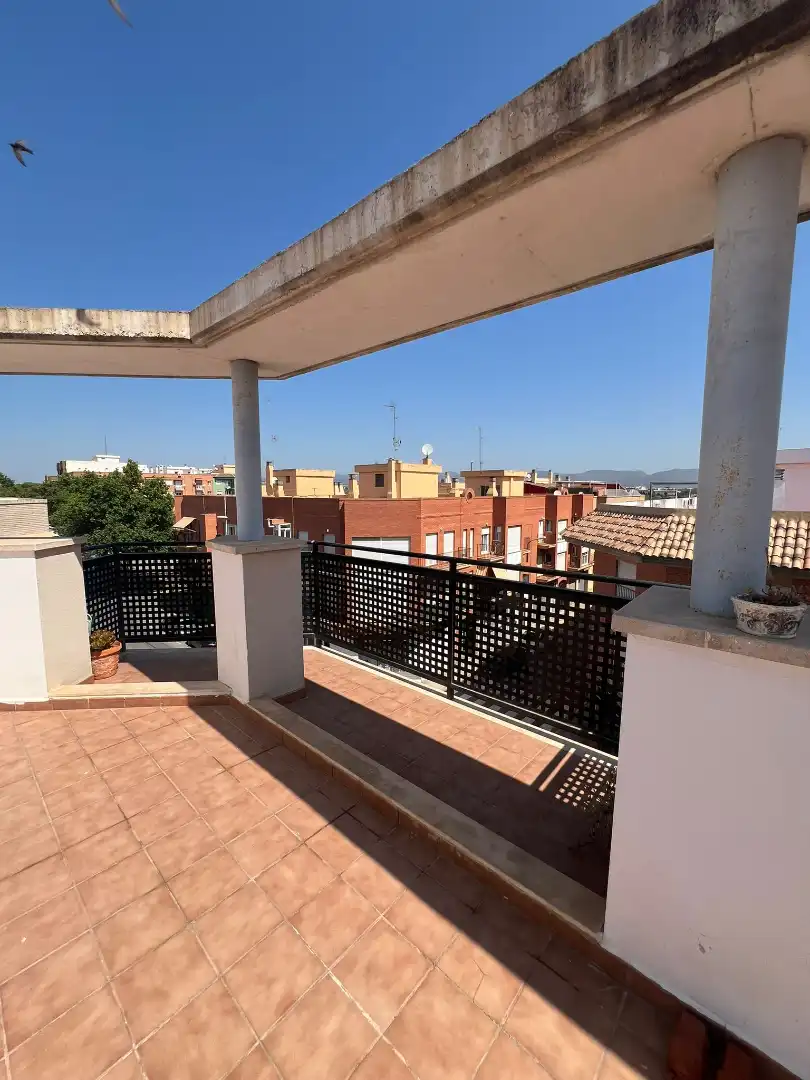 Terrasse von Dachboden zur Miete in Massamagrell mit Klimaanlage, Heizung und Terrasse