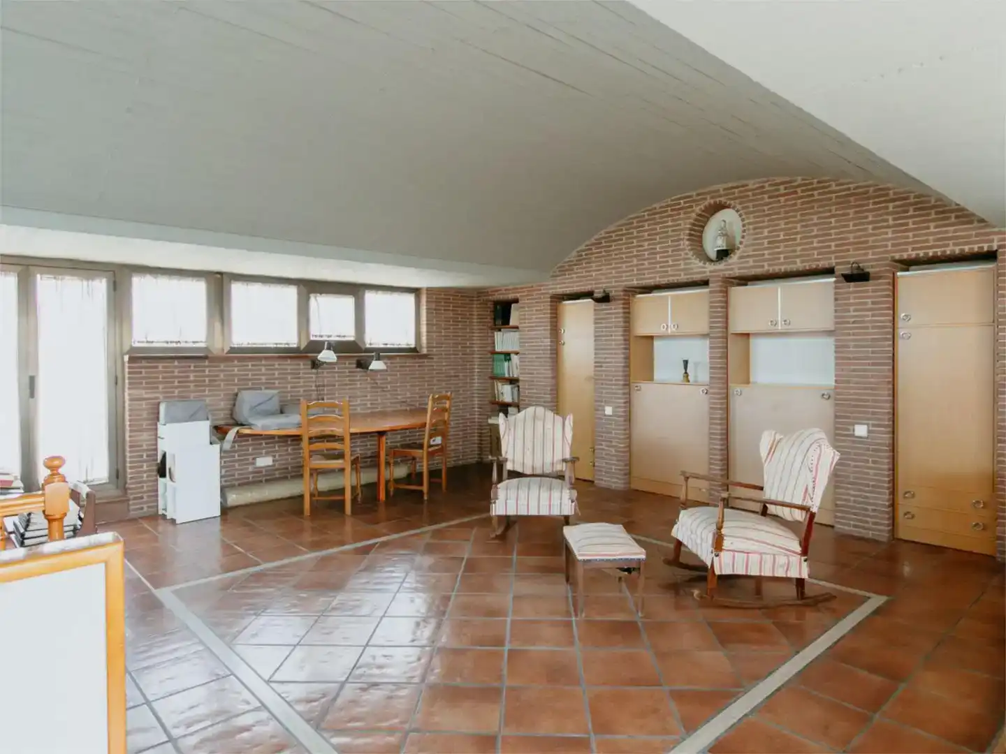Sala de estar de Casa adosada en venta en Huesca con Jardín privado, Trastero y Amueblado
