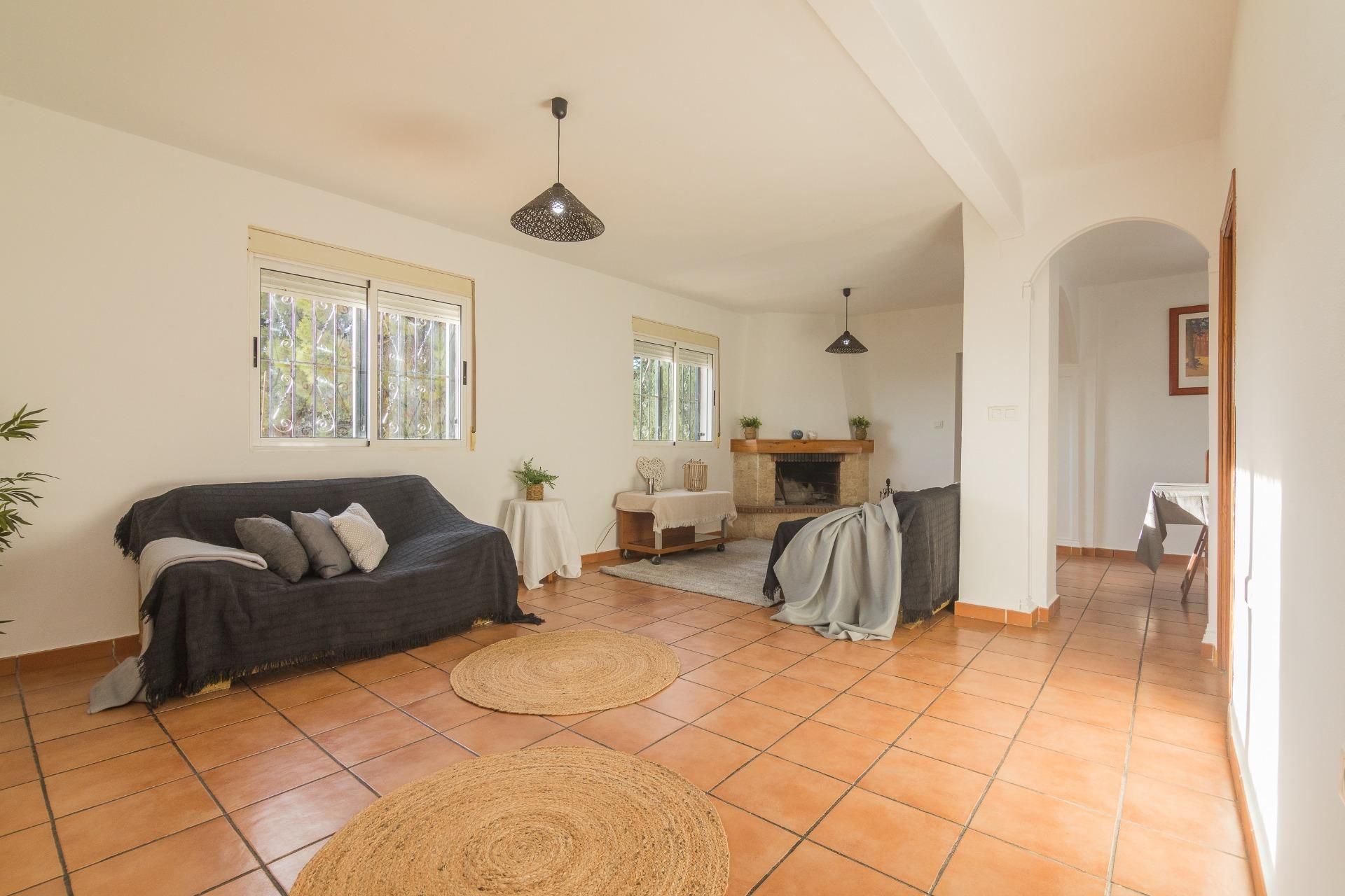 Sala de estar de Casa o chalet en venta en Aspe con Jardín privado, Terraza y Trastero