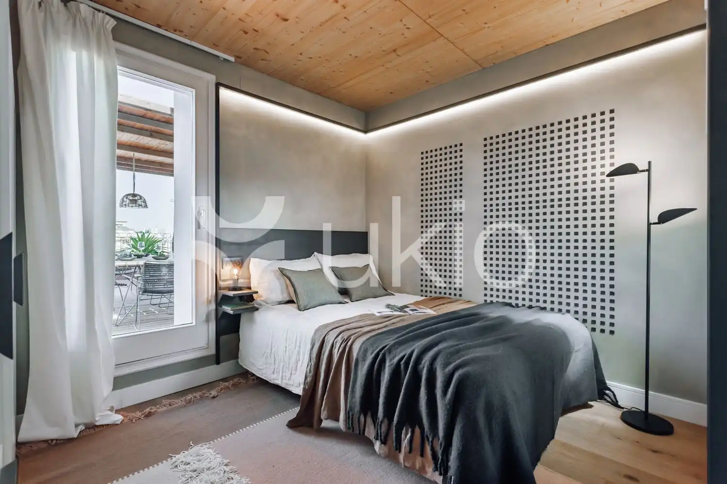 Habitación de Apartamento de alquiler en Barcelona con Aire acondicionado, Calefacción y Terraza