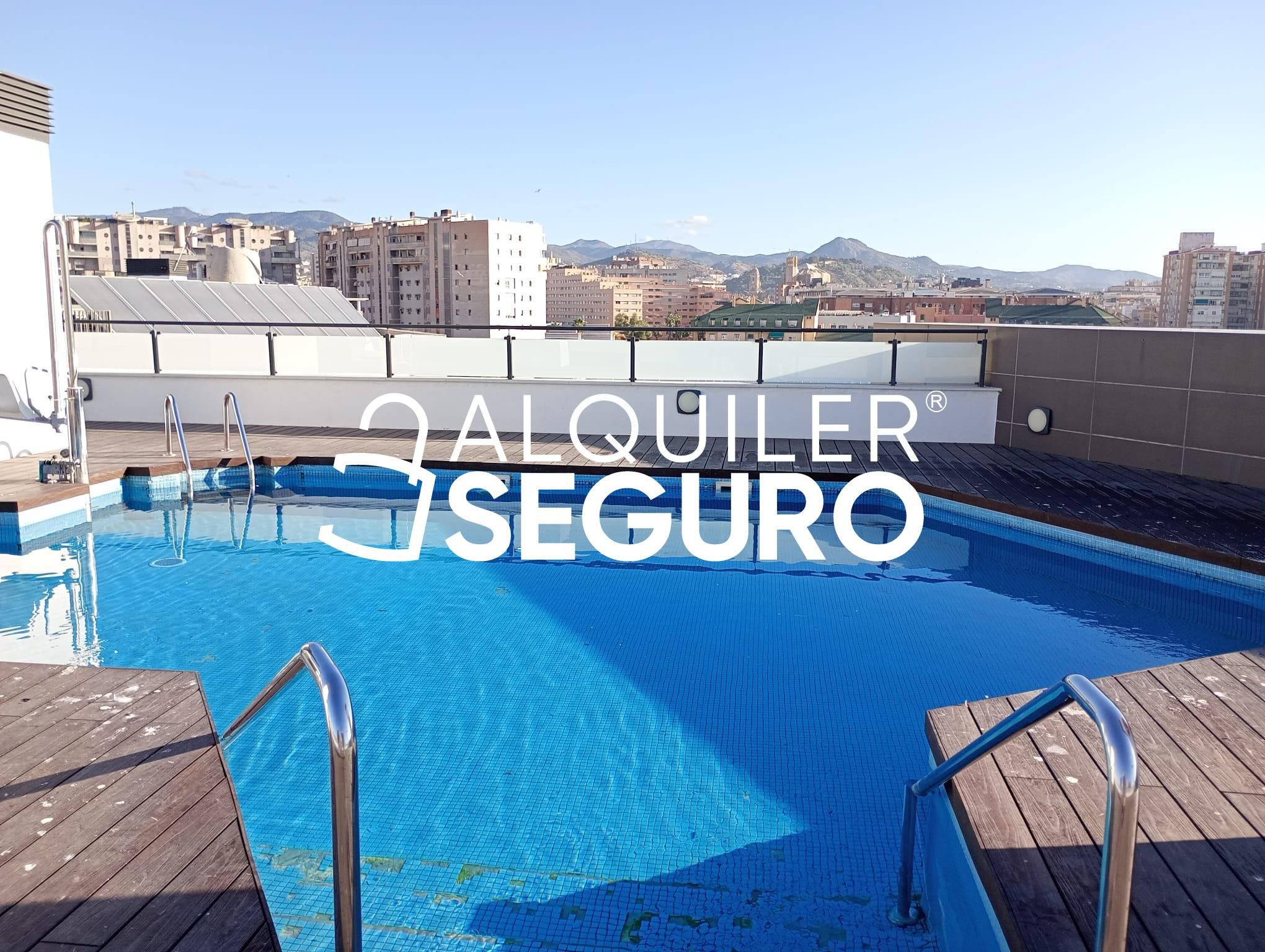 Piscina de Pis de lloguer en Málaga Capital amb Aire condicionat, Terrassa i Piscina