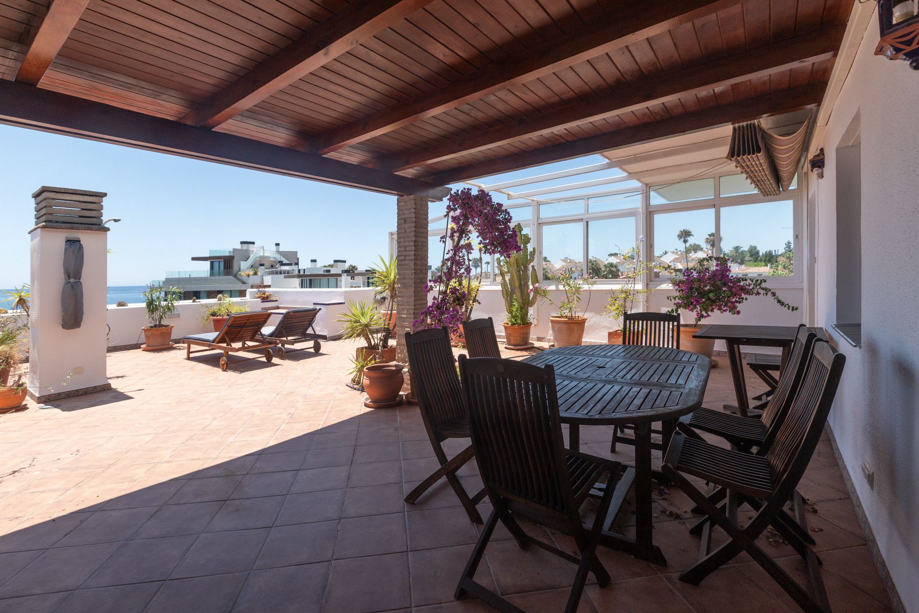 Terrace of Flat for sale in Estepona  with Air Conditioner, Terrace and Storage room