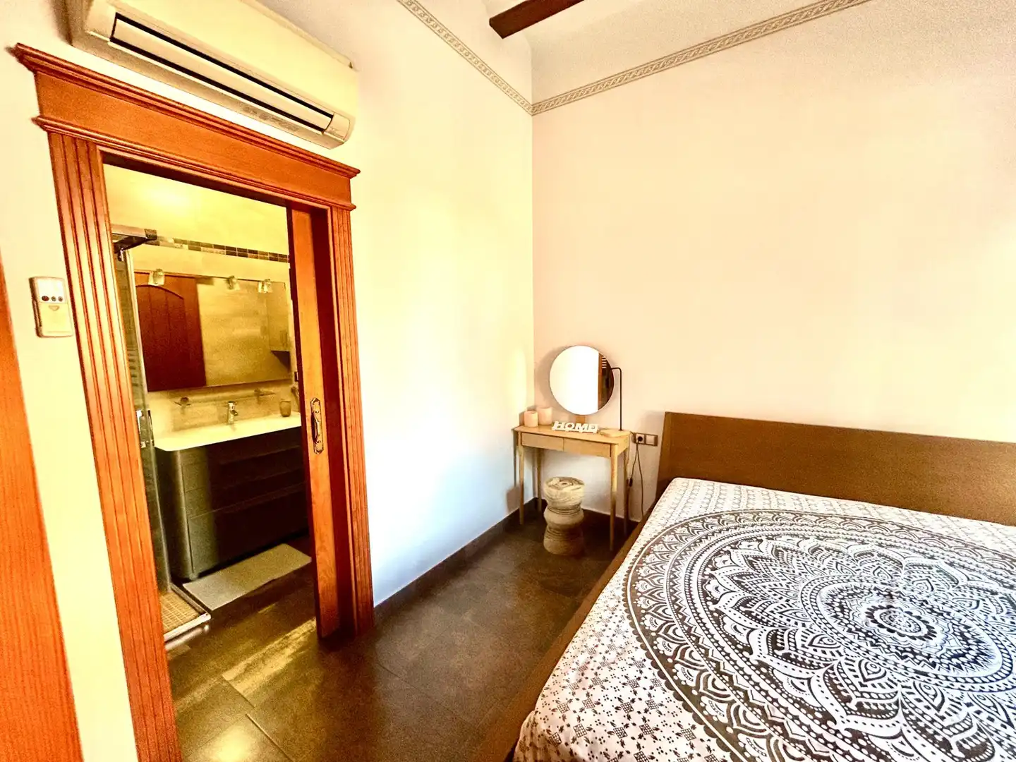 Schlafzimmer von Haus oder Chalet zur Miete in Rafelbuñol / Rafelbunyol mit Klimaanlage, Heizung und Privatgarten