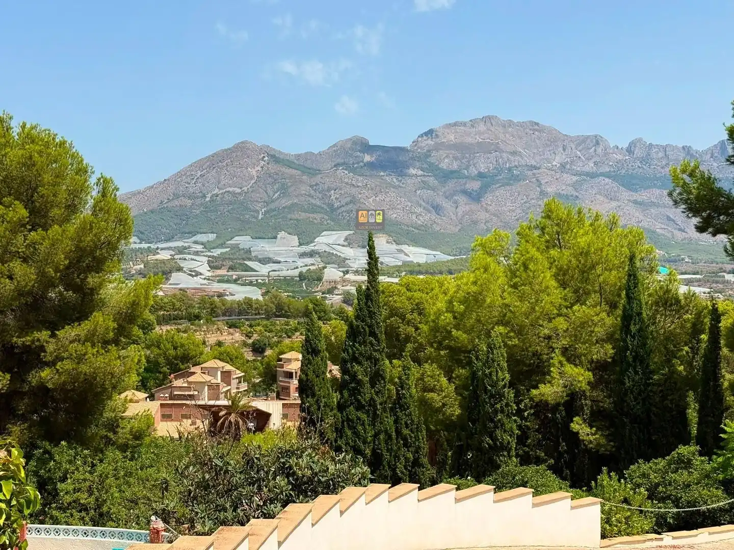Vista exterior de Pis de lloguer en La Nucia amb Aire condicionat, Calefacció i Jardí privat