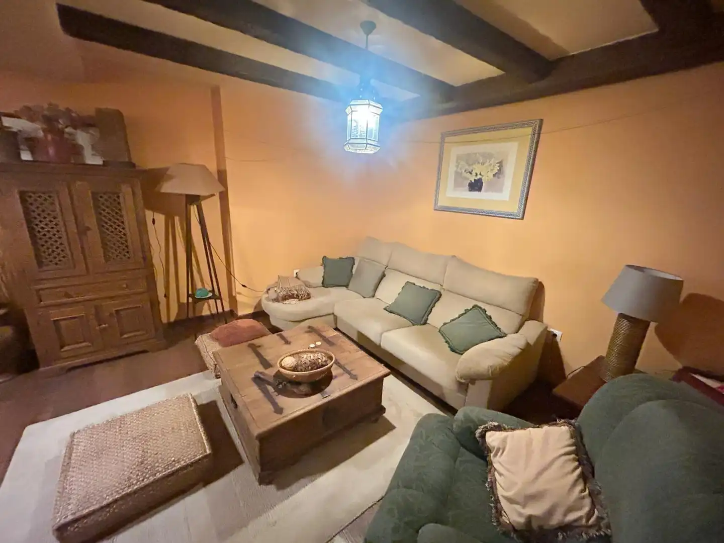Sala de estar de Casa adosada en venta en Antequera con Aire acondicionado, Calefacción y Jardín privado