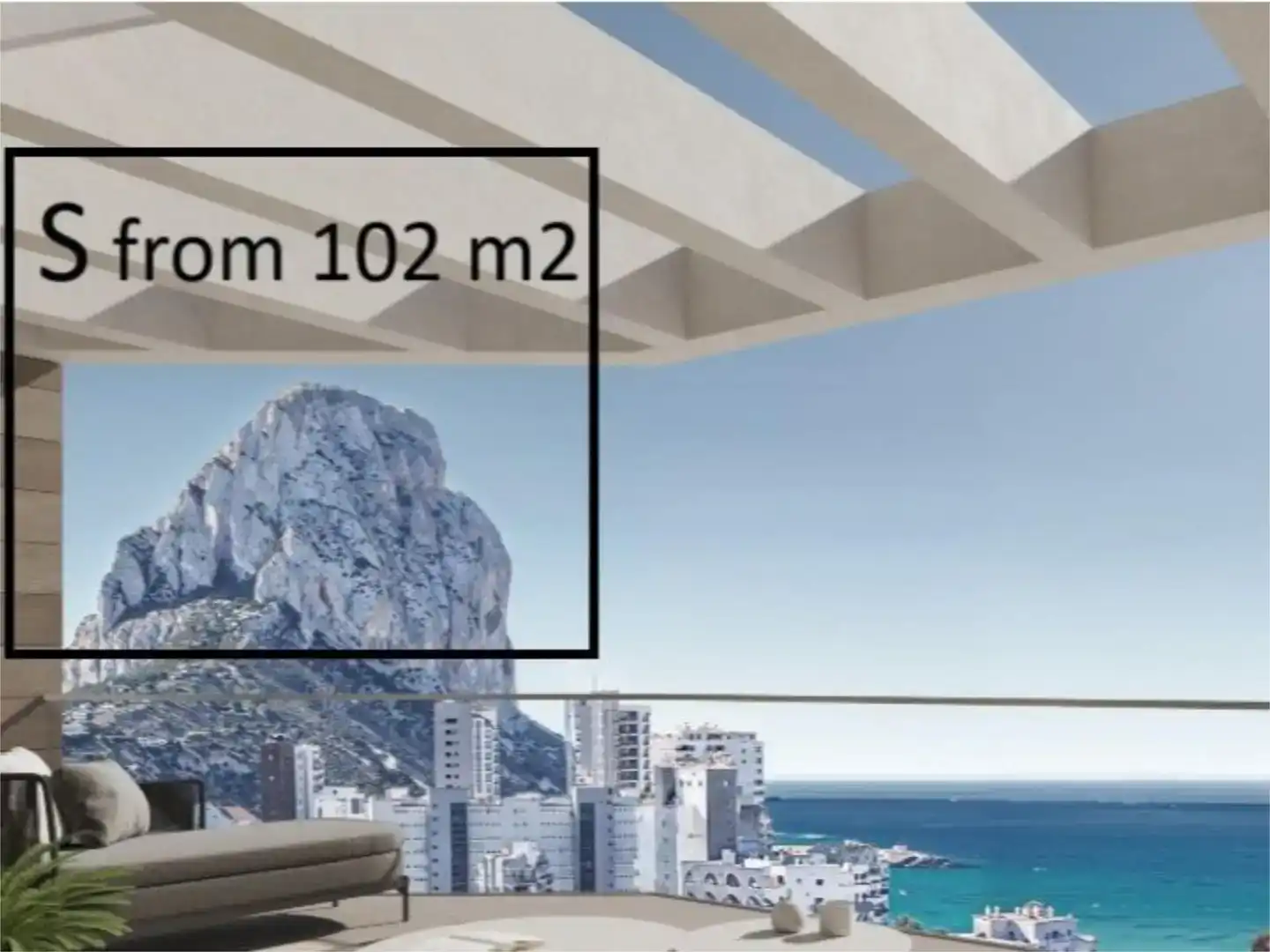 Dormitori de Apartament en venda en Calpe / Calp amb Aire condicionat i Piscina