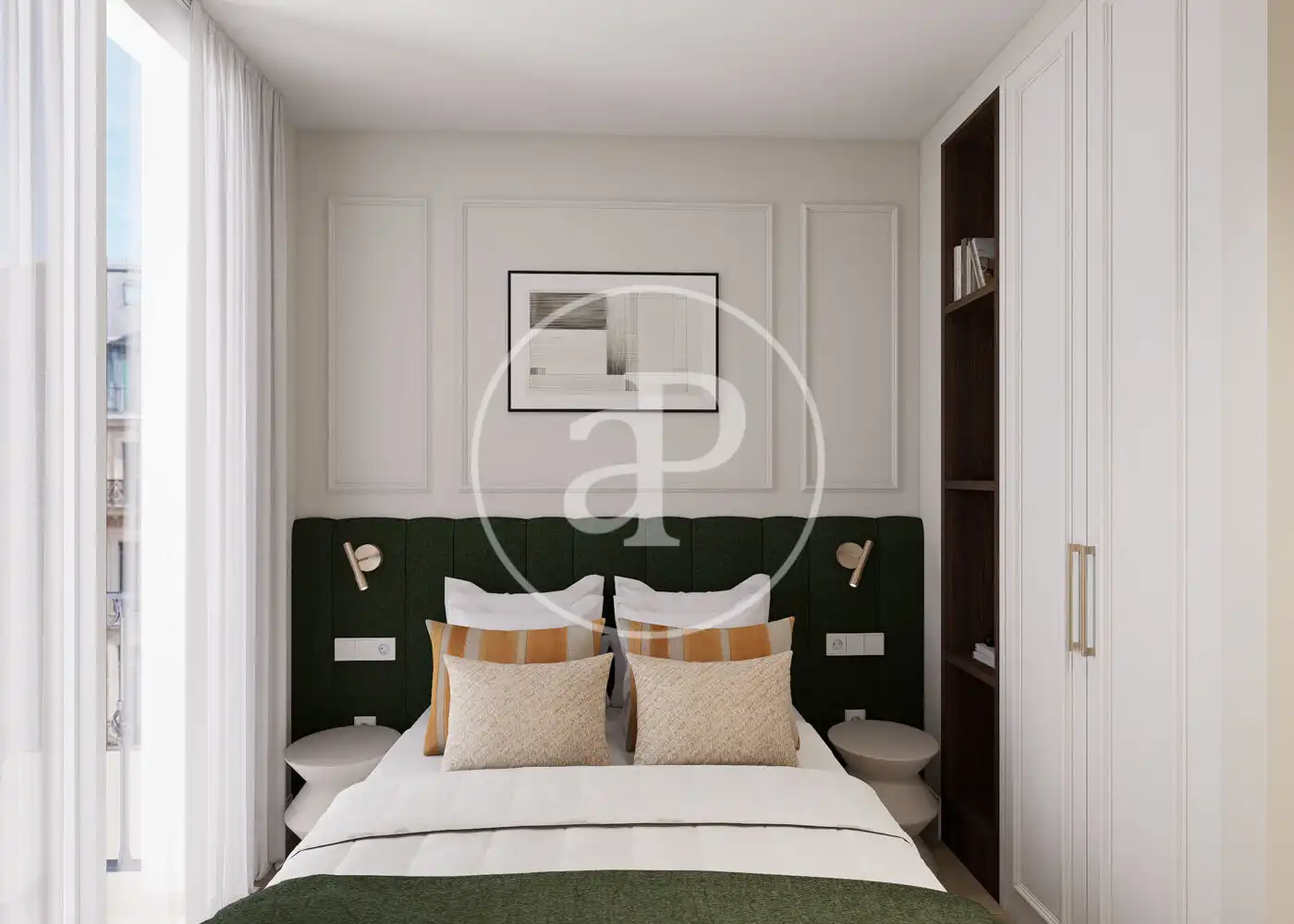 Bedroom of Flat for sale in Madrid  with Air Conditioner, Heating and Terrace