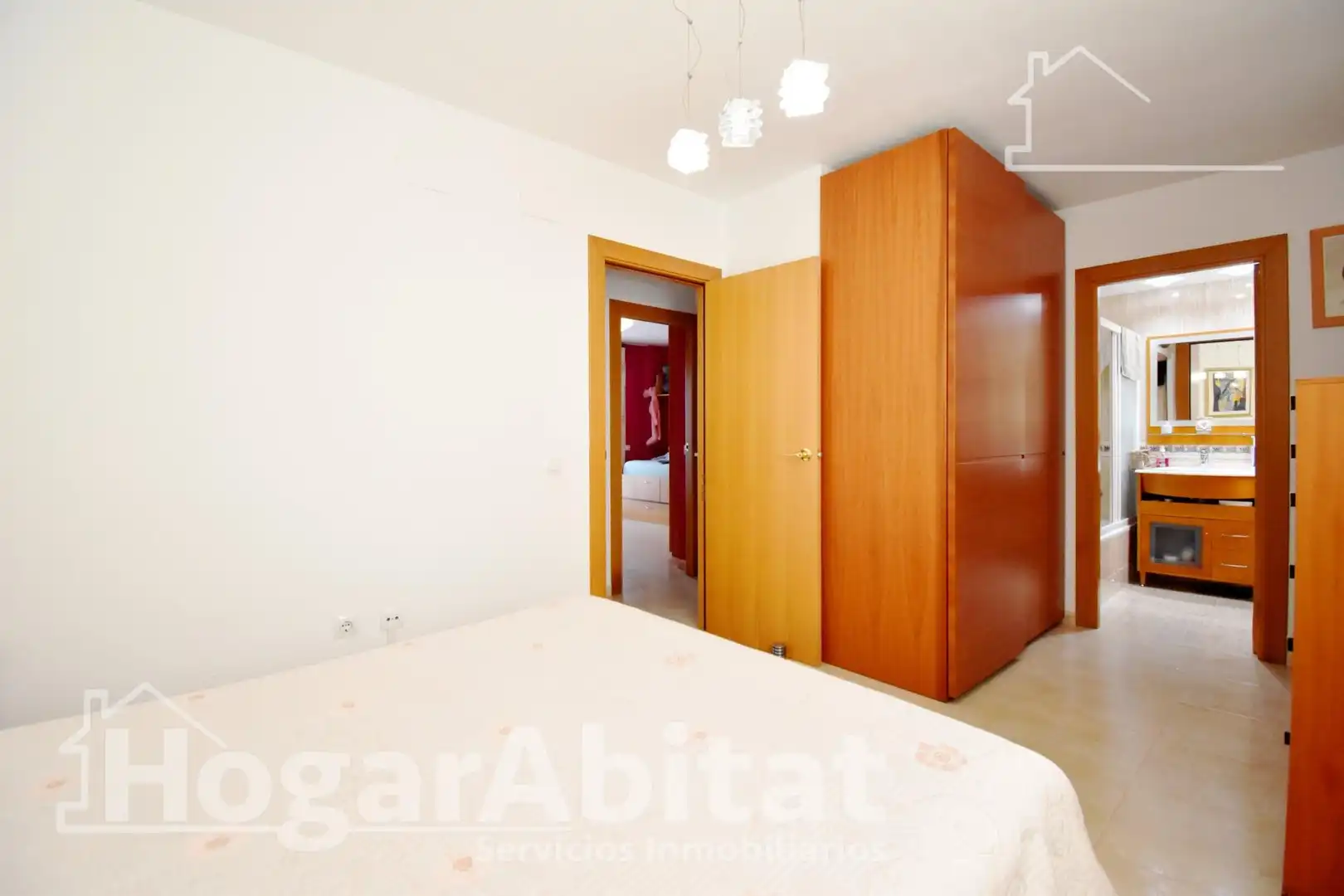 Schlafzimmer von Einfamilien-Reihenhaus zum Verkauf in Cullera mit Heizung, Terrasse und Abstellraum