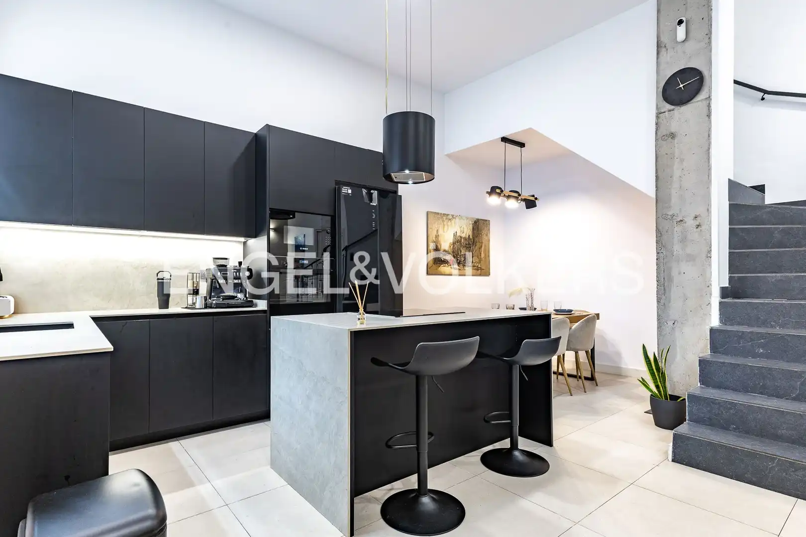Cocina de Casa adosada en venta en Badalona con Aire acondicionado, Calefacción y Terraza