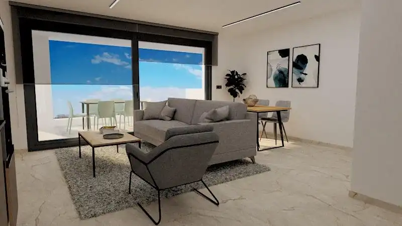 Living room of Ground floor for sale in Pilar de la Horadada  with Air Conditioner, Heating and Private garden