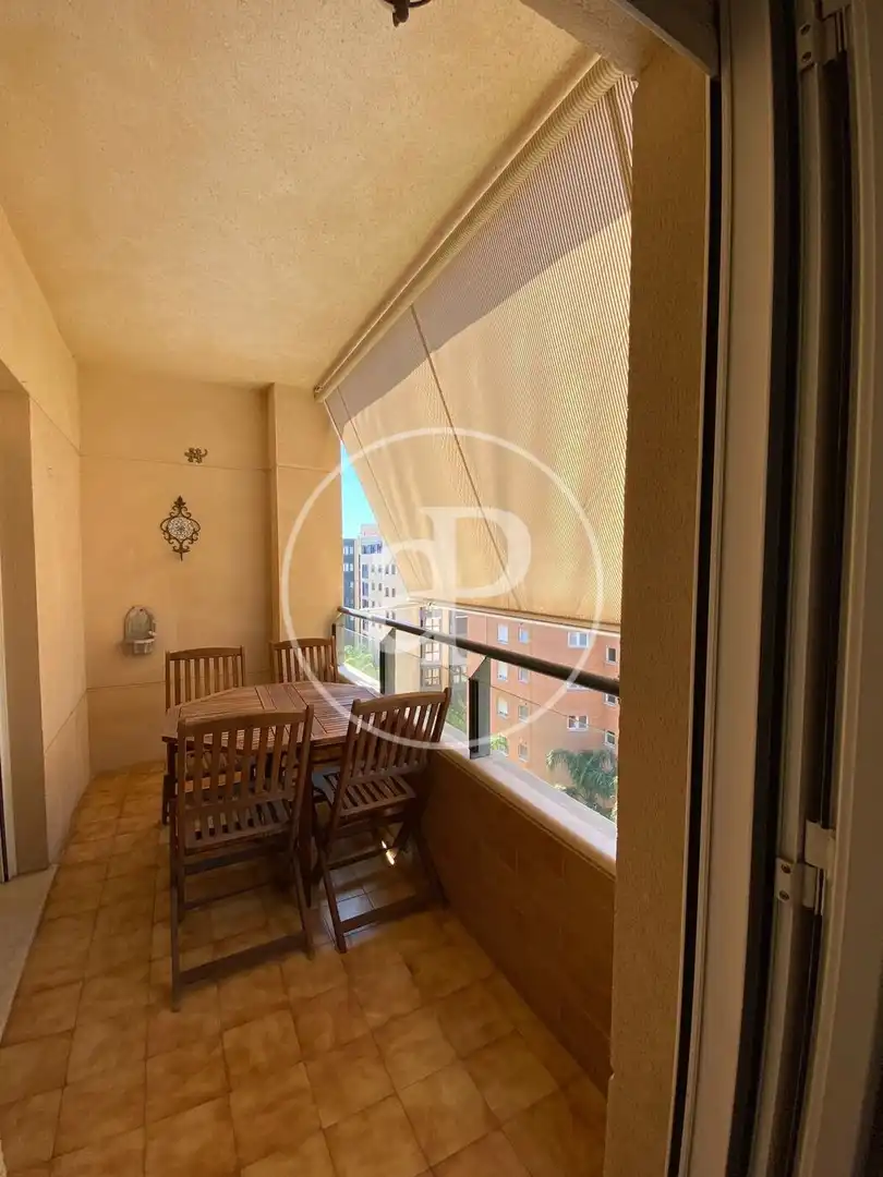 Terraza de Piso de alquiler en Valencia con Aire acondicionado, Calefacción y Jardín privado