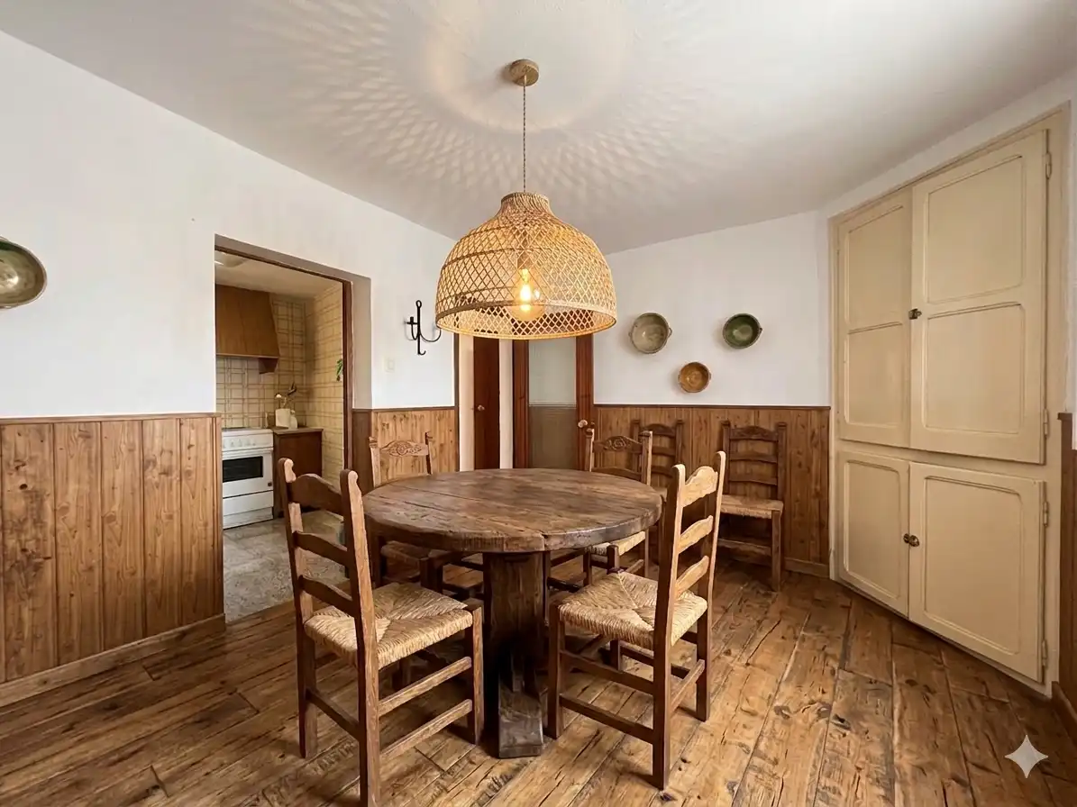 Esszimmer von Einfamilien-Reihenhaus zum Verkauf in Rocafort de Queralt mit Abstellraum, Balkon und Internet