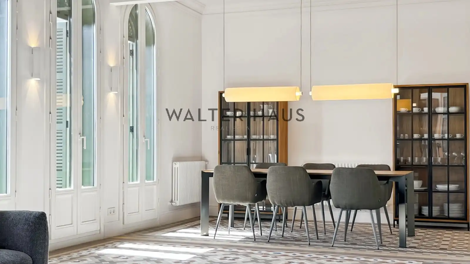 Comedor de Piso de alquiler en Barcelona con Aire acondicionado, Calefacción y Terraza