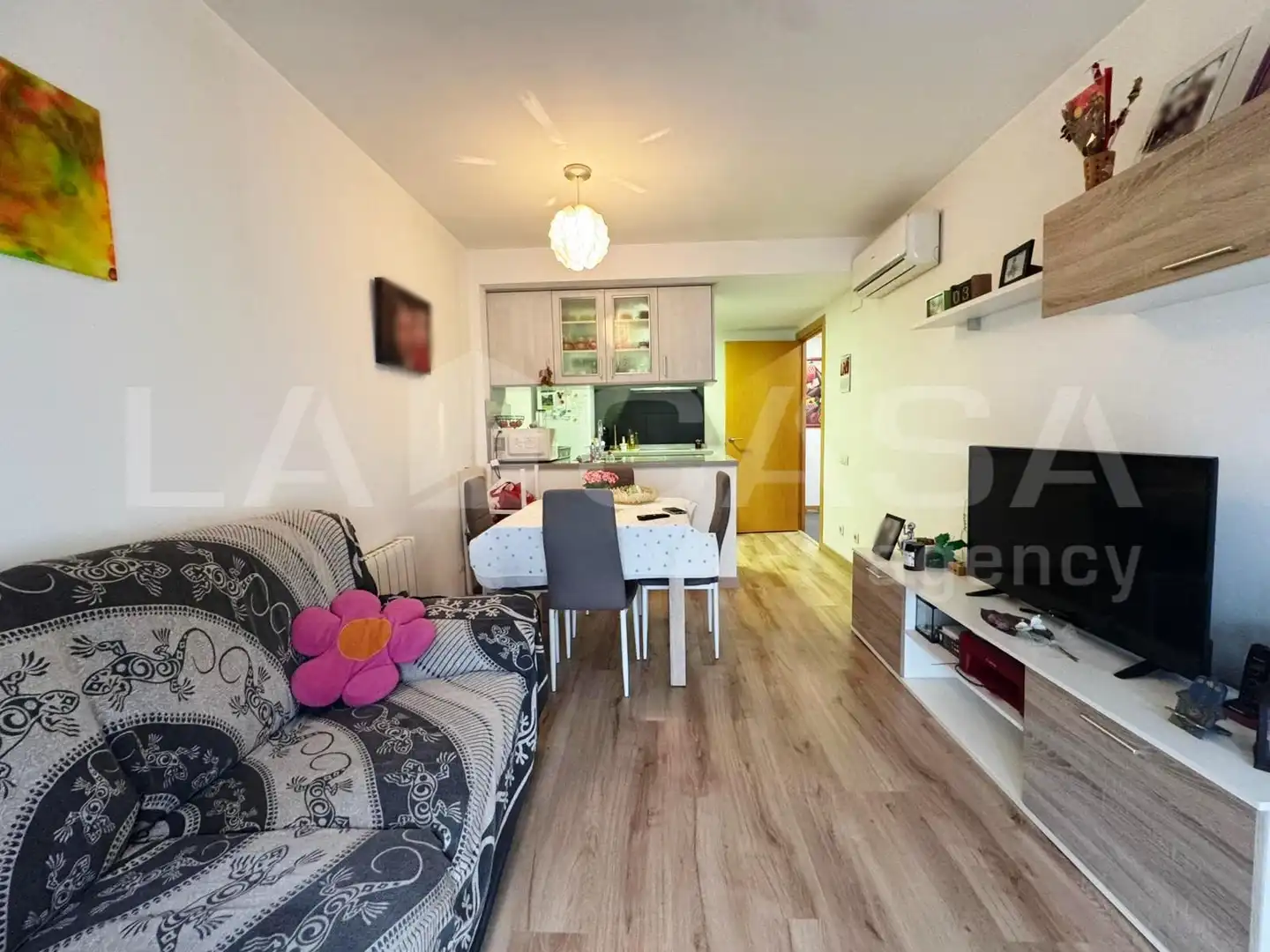 Sala de estar de Piso en venta en Granollers con Aire acondicionado, Parquet y Balcón