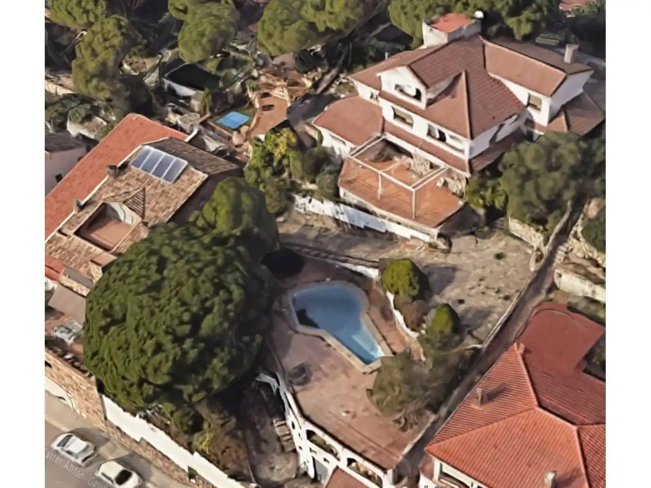 Vista exterior de Casa o chalet en venta en Sant Fost de Campsentelles con Jardín privado, Terraza y Piscina