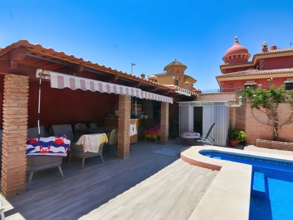 Terrassa de Casa o xalet en venda en Mijas amb Aire condicionat, Terrassa i Piscina