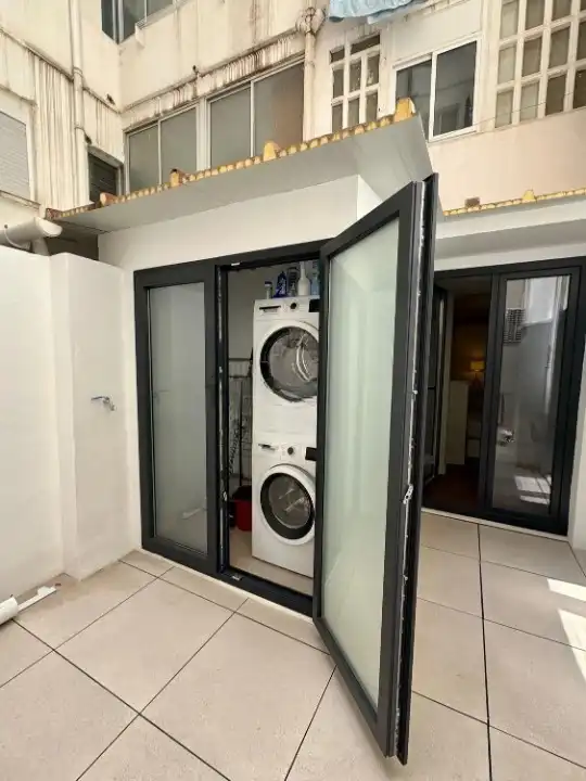 Terraza de Piso de alquiler en Valencia con Aire acondicionado, Amueblado y Horno