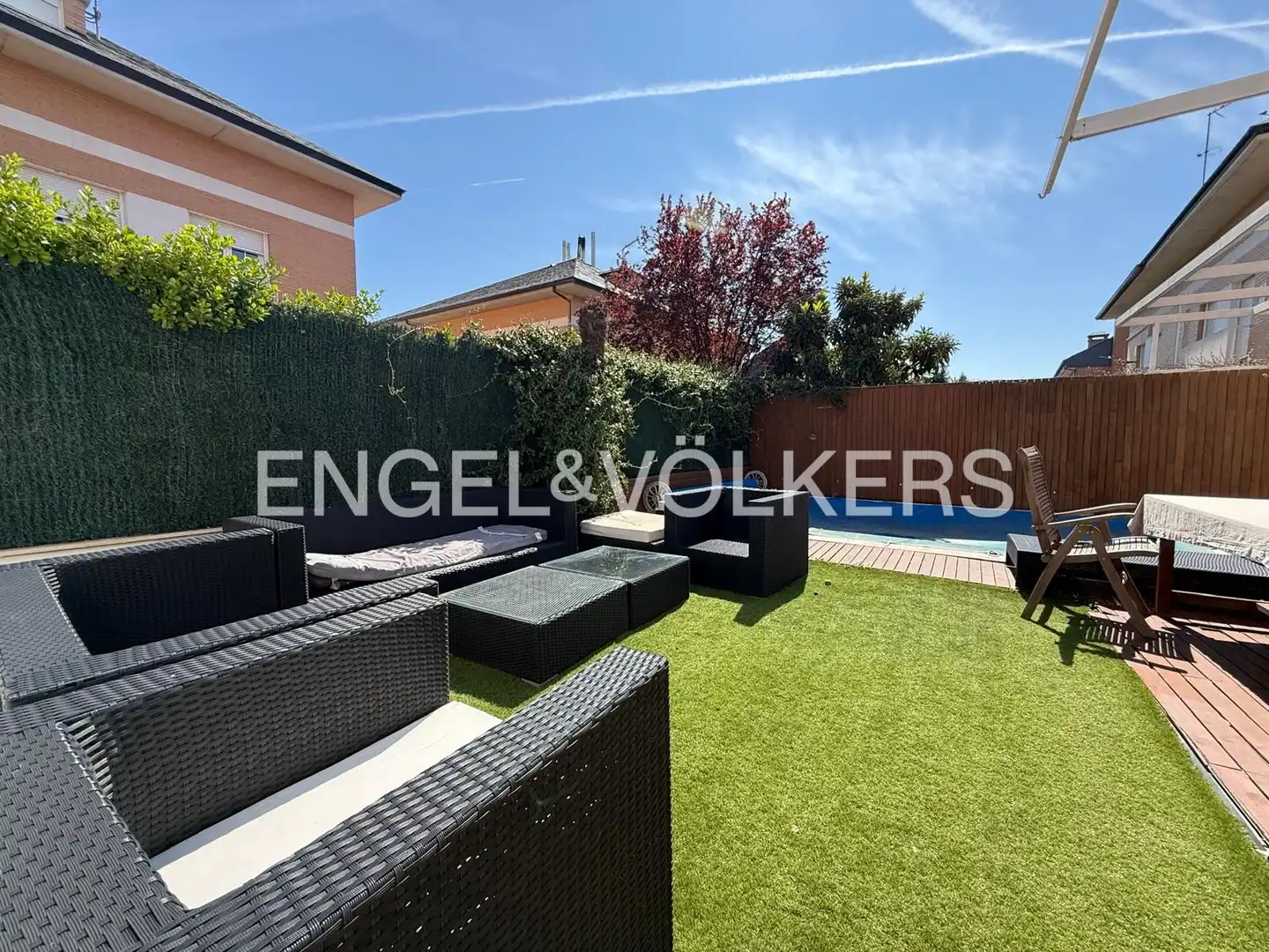 Terrace of Detached homes for sale in Rivas-Vaciamadrid  with Air Conditioner, Heating and Private garden